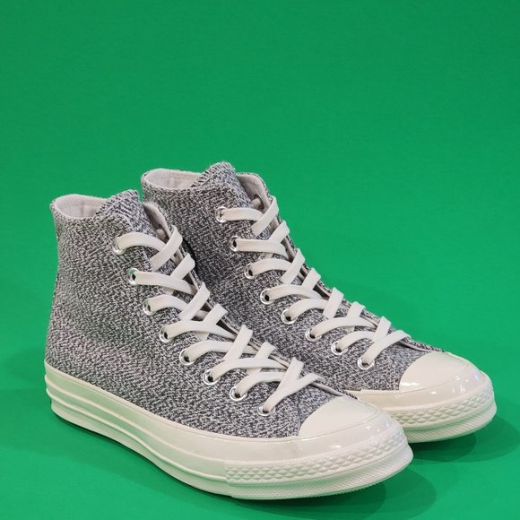 Converse Chuck 70 Hi Renew Cotton Gray Unisex Sneakers 166702C NWT - Picture 1 of 6